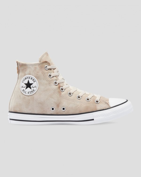 Converse Chuck Taylor All Star Summer Daze Wash Khaki Sko Danmark - Converse Høje Sneakers Herre - 8